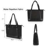 KROSER Laptop Tote Bag 15.6 Inch with USB Port, Large Work Tote Bag Computer Shoulder Bag for Women, Laptop Case for Office Business Travel(Quilted)