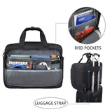 KROSER Rolling Laptop Bag for Men Women, Rolling Laptop Wheeled Briefcase for Business Fits Up to 17.3 Inch Laptop, Water - Repellent Wheeled Computer Bag Roller Case with RFID Pockets for Travel