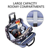 KROSER Rolling Laptop Bag Premium Rolling Laptop Briefcase Computer Bag Fits Up to 15.6 Inch Laptop Overnight Bag with RFID Pockets for Travel/Business/Women