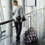 KROSER Rolling Laptop Bag Premium Rolling Laptop Briefcase Computer Bag Fits Up to 15.6 Inch Laptop Overnight Bag with RFID Pockets for Travel/Business/Women