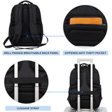 KROSER Travel Laptop Backpack 17 Inch Large Computer Backpack Water - Repellent Daypack with USB Charging Port RFID Pockets for Work/Business/College/Men/Women(Quilted)
