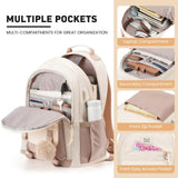 KROSIAS School Backpack for Teen Girls, 15.6 Inch College Backpack Elementary Middle High School Bag Large Cute Bookbags, Lightweight Laptop Backpacks Casual Daypack Kids Book Bag for Women Students