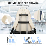 KROSIAS School Backpack for Women, 15.6 Inch Laptop Bookbag for Teen Girls Students College Backpacks with USB Charging Port for Business Work Travel Trip
