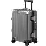 Krute Carry On Luggage 20 inch Aluminum Frame Luggage with Spinner Wheels Hardshell No Zipper PC+ABS TSA Lock Zipperless Suitcases