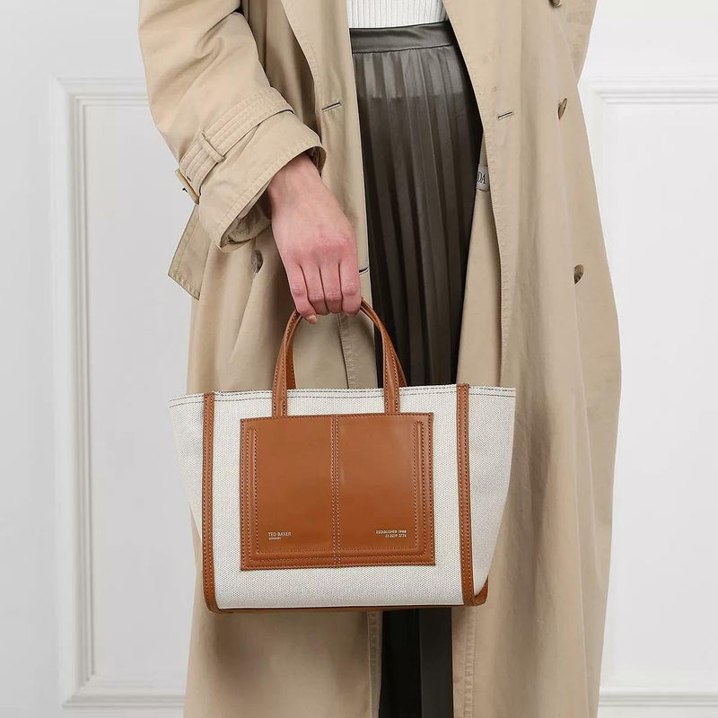 KSANNA Medium Canvas Tote Bag AKSANNA Medium Canvas Tote Bag, Brown