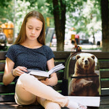 KTHSNSKL Travel Backpack Hi Bear Sit on the lawn Carry on Backpack Lightweight Business 15.6inch Laptop Backpack for Men Women
