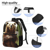 KTHSNSKL Travel Backpack Hi Bear Sit on the lawn Carry on Backpack Lightweight Business 15.6inch Laptop Backpack for Men Women