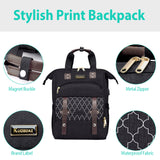 Kuosdaz Backpack for Women, School Backpacks for Teen Girls, Large Wide Open Backpack with USB Charging Port, 15.6 Inch Work Laptop Backpack, Black