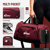 KUOSHI Gym Bag for Men & Women with Shoe Compartment & Wet Pocket, 31L Water Resistant Sports Duffle Bag with Quick - Access Pouch,Multi - Purpose Weekender Overnight Bag