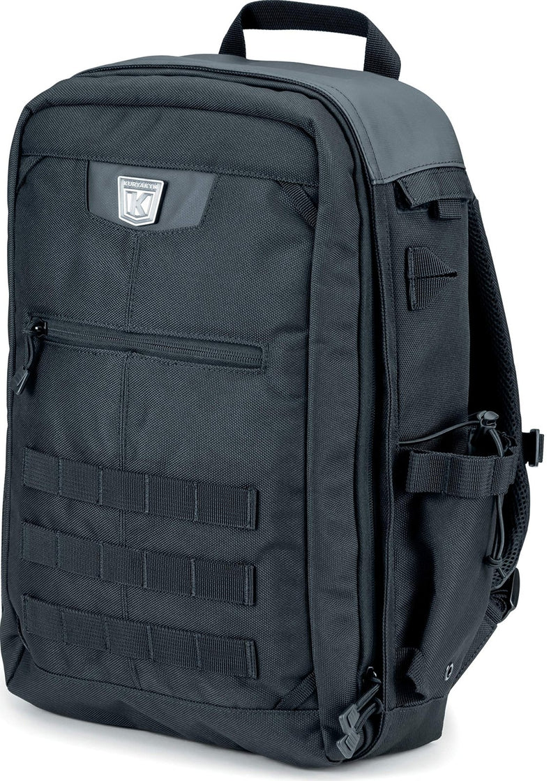 Kuryakyn 5257 Momentum Runaway Backpack: Weather Resistant Motorcycle Travel Luggage Bag with Mounting Straps and Waterproof Rain Cover, Black