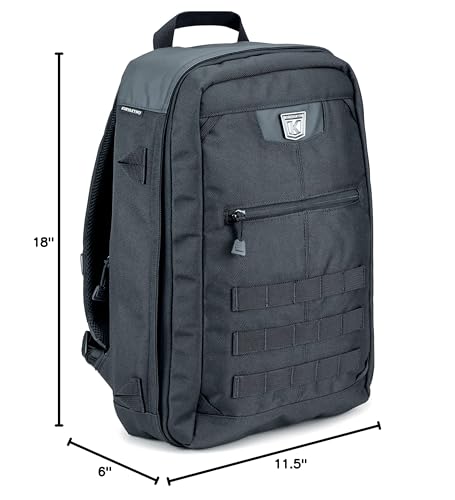 Kuryakyn 5257 Momentum Runaway Backpack: Weather Resistant Motorcycle Travel Luggage Bag with Mounting Straps and Waterproof Rain Cover, Black