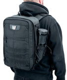 Kuryakyn 5257 Momentum Runaway Backpack: Weather Resistant Motorcycle Travel Luggage Bag with Mounting Straps and Waterproof Rain Cover, Black