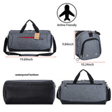 Kuston Sports Gym Bag with Shoes Compartment Travel Duffel Bag for Men and Women