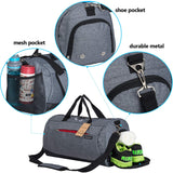 Kuston Sports Gym Bag with Shoes Compartment Travel Duffel Bag for Men and Women