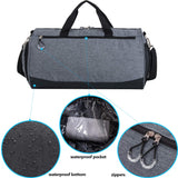 Kuston Sports Gym Bag with Shoes Compartment Travel Duffel Bag for Men and Women