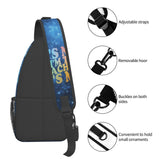 KWJSLOR It'S me hi i'M the teacher it'S me Crossbody Backpack Libertarian porcupine Chest Bag Lightweight One Strap Backpack Multipurpose Travel Hiking For Men Women