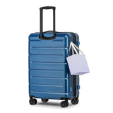 KYME Luggage Sets 2 Piece Suitcase Set Hardshell 20 inch/24 inch Luggage with Spinner Wheels Hardside PC+ABS Checked Large Suitcase with TSA Lock for Men Women Blue