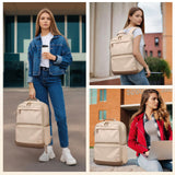LABOMO Laptop Backpack for Women Men 16 Inch Laptop Bookbag Waterproof Bags Computer Adult Backpacks Business Daily Purse Bag with Laptop Compartment