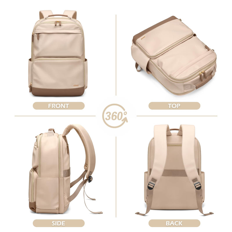LABOMO Laptop Backpack for Women Men 16 Inch Laptop Bookbag Waterproof Bags Computer Adult Backpacks Business Daily Purse Bag with Laptop Compartment