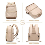 LABOMO Laptop Backpack for Women Men 16 Inch Laptop Bookbag Waterproof Bags Computer Adult Backpacks Business Daily Purse Bag with Laptop Compartment
