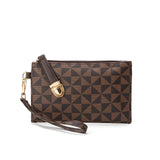 Lacel Urwebin Fashion Backpack Purse for Women Designer Convertible Travel Backpack PVC Shoulder Bag with Wallet (Checkered Brown - 1)