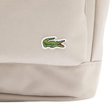 Lacoste Unisex Neocroc Rectangular Backpack, Roasted Cashew, One Size