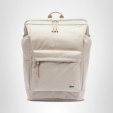 Lacoste Unisex Neocroc Rectangular Backpack, Roasted Cashew, One Size