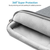 LANDICI 360° Protective Laptop Bag Case 15.6 - 16 Inch with Shoulder Strap, Waterproof Computer Sleeve Cover for MacBook Pro 16, Acer HP Lenovo Dell ASUS Laptop, Slim Briefcase for Men Women, Grey
