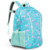 Lands' End Unisex Kids Medium ClassMate Lightweight Durable Elementary School Backpack, Ceramic Blue