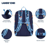 Lands' End Unisex Kids Medium ClassMate Lightweight Durable Elementary School Backpack, Chambray