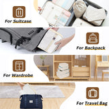 LANSKLBD 8 Set Packing Cubes for Suitcases Travel Luggage Packing Organizers,Travel Accessories Essentials Luggage Organizer with Shoe/Tioletry/Laundry Bag