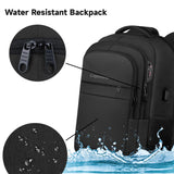 Lapsouno 17 Inch Laptop Backpack, Carry On Travel Backpack, Durable Extra Large TSA Business Backpack with USB Port, Water Resistant Anti Theft Gift for Men Women, Black