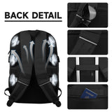 Lapsouno 17 Inch Laptop Backpack, Carry On Travel Backpack, Durable Extra Large TSA Business Backpack with USB Port, Water Resistant Anti Theft Gift for Men Women, Black