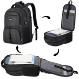 Laptop Backpack for Men Women,College School Bookbags Computer Bag Gift for Teenage Boys Girls,Business Travel Back Pack Anti Theft with USB Charging Port Fits 15.6 Inch Notebook,Water Resistant