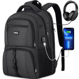 Laptop Backpack for Men Women,College School Bookbags Computer Bag Gift for Teenage Boys Girls,Business Travel Back Pack Anti Theft with USB Charging Port Fits 15.6 Inch Notebook,Water Resistant