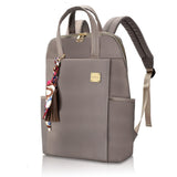 Laptop Backpack for Women 15.6 - inch Slim - Laptop Bag Computer Case Purse Travel Lightweight Medium Size Satchel Daypack 16 - inch Water - resistant Business Comutter Fashion Stylish Nylon Khaki