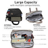 Laptop Backpack for Women 15.6 - inch Slim - Laptop Bag Computer Case Purse Travel Lightweight Medium Size Satchel Daypack 16 - inch Water - resistant Business Comutter Fashion Stylish Nylon Khaki
