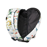 Laptop Backpack for Women Men Fashion Sports Backpack with Chest Strap for Travel Trip Cartoon Funny Gnomes White