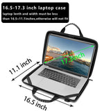 Laptop Case for 14.1 - 15.6 Inch Macbook Pro Air Chromebook HP Lenovo Work - in Notebook Computer Hard Shell Laptop Bag for Men Women with Pouch and Shoulder Strap (14.2"L x 9.5"W, Black)