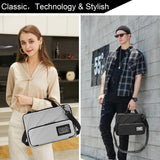 Laptop Case for 14.1 - 15.6 Inch Macbook Pro Air Chromebook HP Lenovo Work - in Notebook Computer Hard Shell Laptop Bag for Men Women with Pouch and Shoulder Strap (14.2"L x 9.5"W, Black)