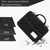 Laptop Case for 14.1 - 15.6 Inch Macbook Pro Air Chromebook HP Lenovo Work - in Notebook Computer Hard Shell Laptop Bag for Men Women with Pouch and Shoulder Strap (14.2"L x 9.5"W, Black)