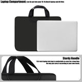 Laptop Sleeve Bag 15.6 Inch, Durable Traveling Briefcase Handle Bag & with Extra Pockets, Computer Protective Case Compatible for 15 15.6 inch HP, Dell, Acer, Asus, Black