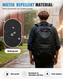 Laptop Travel Backpack for Women Men Bag College Airline Approved Carry On Luggage Backpack Lightweight Business Personal Item Bag Work Bookbags Large Capacity Waterproof Purse Casual Daypack Black