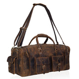 Large 28 inch duffel bags for men holdall leather travel bag overnight gym sports weekend bag