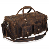 Large 28 inch duffel bags for men holdall leather travel bag overnight gym sports weekend bag