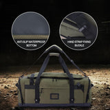 Large Duffle Bag for Travel - Men & Women, Foldable Gym Duffle Backpack, Heavy Duty Tactical Military Canvas Duffel Bags, Extra Big Carry On with Shoe Pockets, Waterproof (80L/103L)