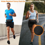 Large Fanny Pack for Women Men - Syican Waist bag with 3 - Zipper Pockets, Gifts for Enjoy Sports Traveling Workout Casual Hands - Free crossbody bags Fits MAX 7.9'' iPad & 6.6'' Phone
