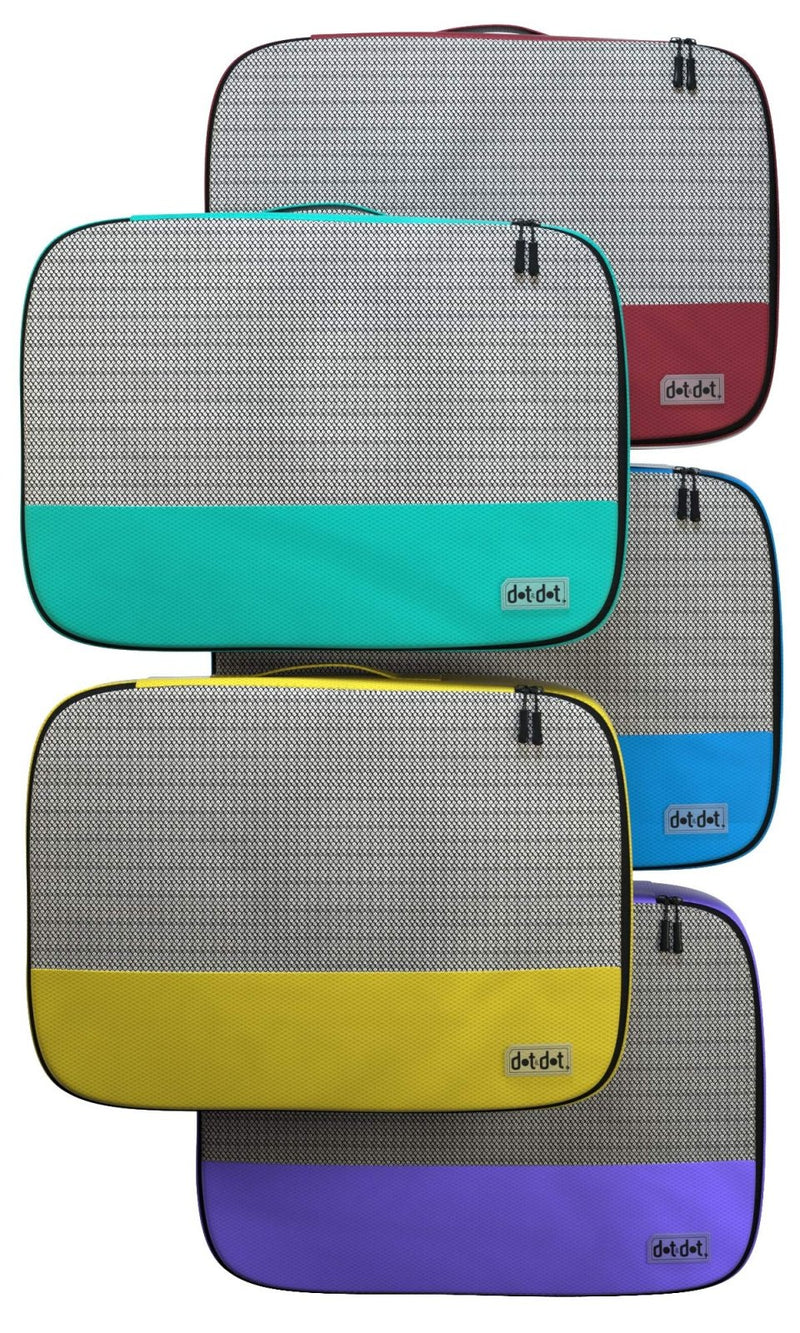 Large Packing Cubes for Travel - 5pc Packing Cubes for Suitcases - Lightweight Luggage Organizer Bags (Non - Compression)