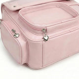 Large Pink Ita Bag Big Backpack, Messenger Style Tote Shoulder Bags Cute Kawaii Itbag For Women Japanese Style Pin Display Dorm Work School Casual (Pink)
