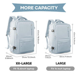 Large Travel Backpack Women Carry On Hiking Backpack Waterproof Outdoor Sports Casual Daypack Personal item Travel Bag Airplane Essentials Spirit Airline Flight Approved Shoes Compartment Men,Blue